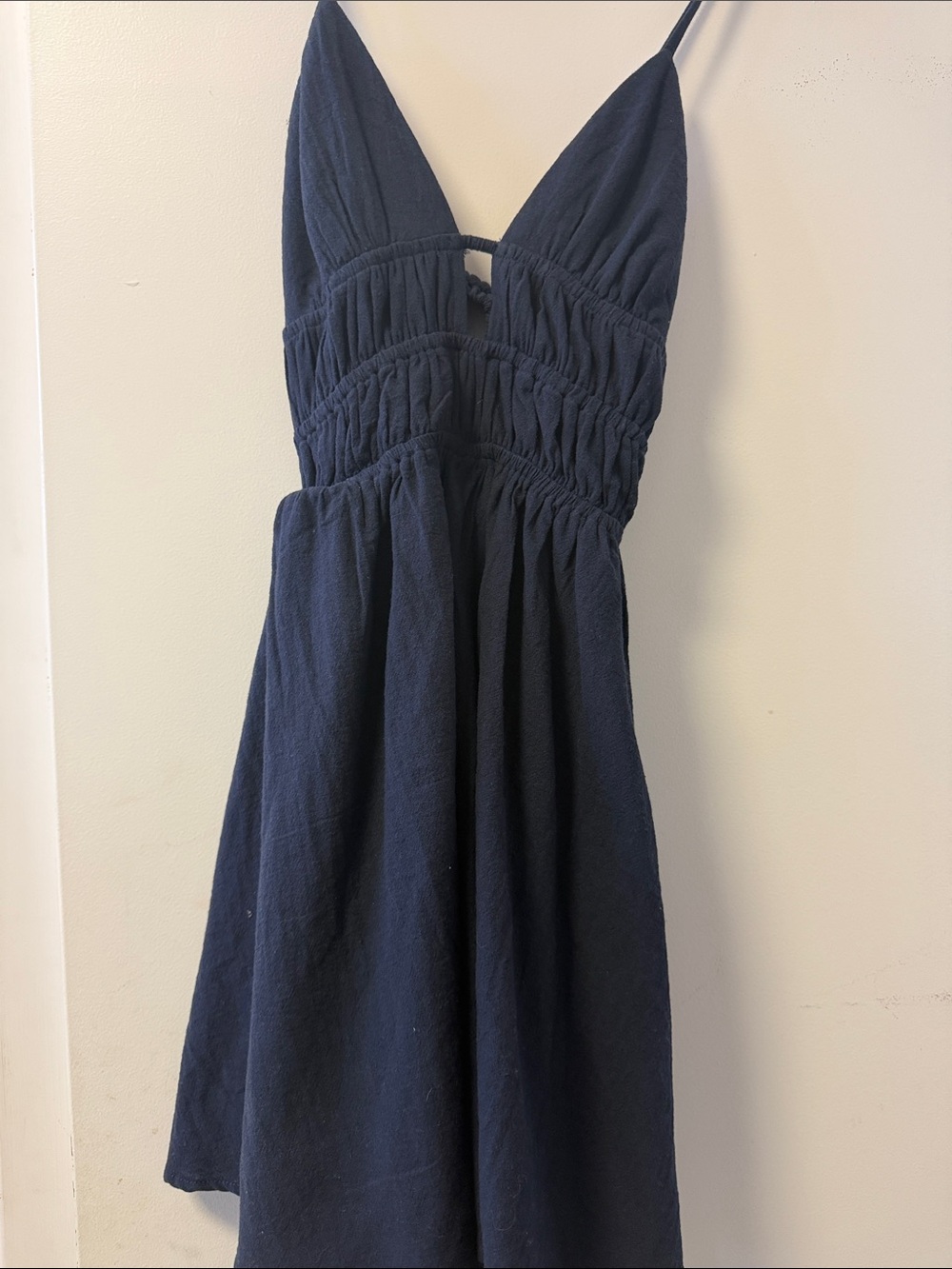 Cotton Candy Navy Romper